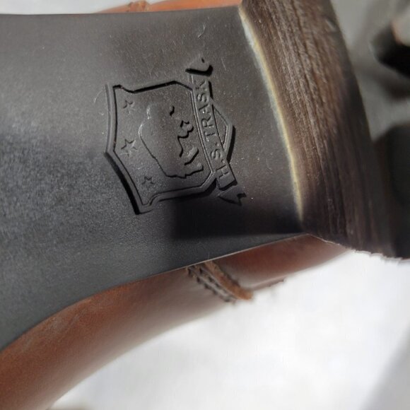 Trask Myrah Women's Size 6.5 M Brown Leather Shearling Trim Waterproof Booties - Picture 13 of 13